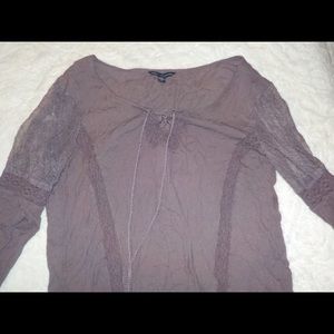 American Eagle lace, long sleeve top!!